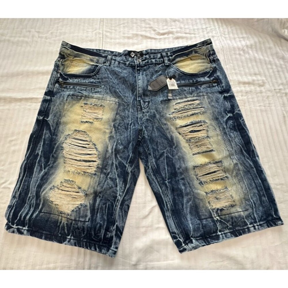 NWT ROAD NARROWS MENS JEANS DISTRESSED SHORTS SIZE 46